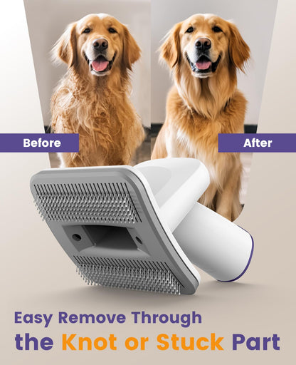 oneisall Dog Hair Vacuum & Dog Grooming Kit/Low Noise Dog Grooming Vacuum12kpa,Dog Vacuum for Shedding Grooming for Pet Hair&Home Cleaning