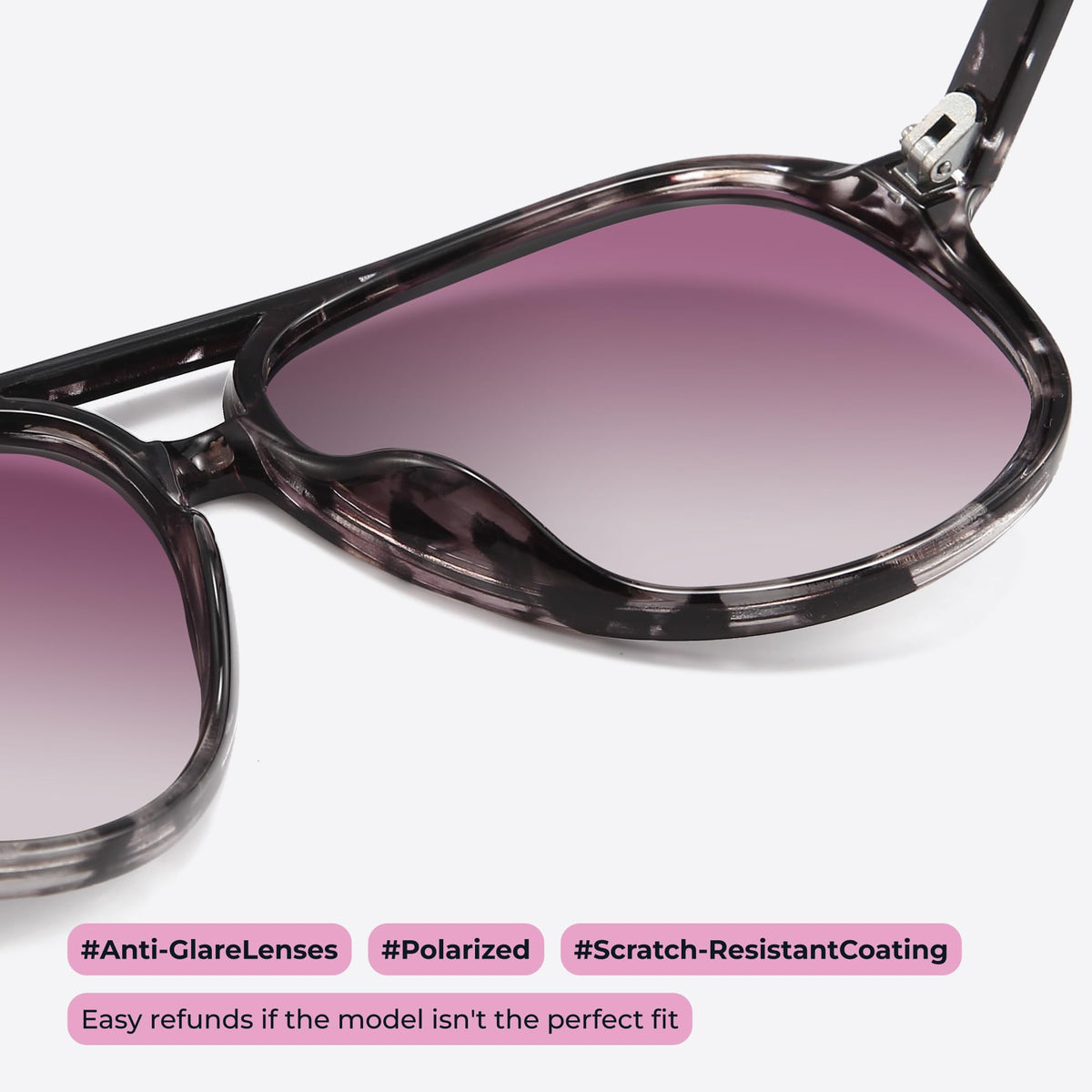 livho Trendy Polarized Aviator Sunglasses Women Men, Retro Sun Glasses for Women Men 2025, Oversized UV Protection Shades