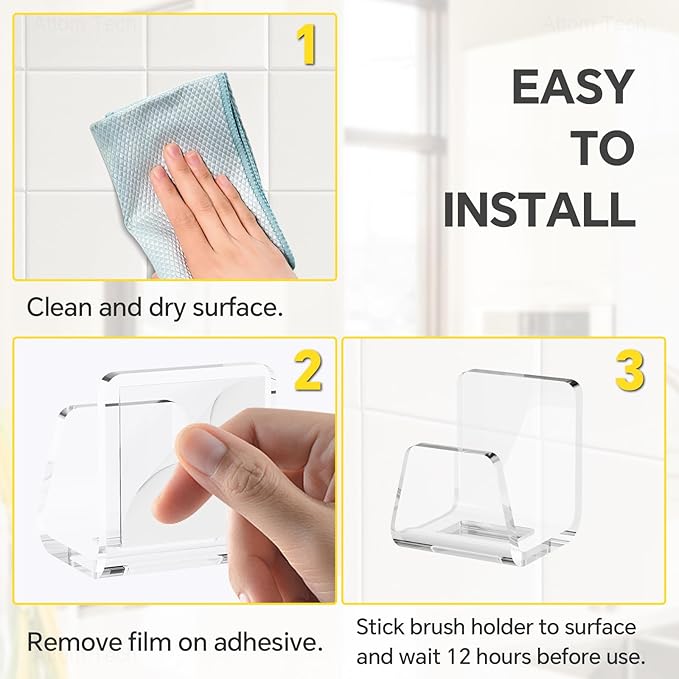 NiHome Clear Acrylic Kitchen Sink Sponge Holders 2PCS