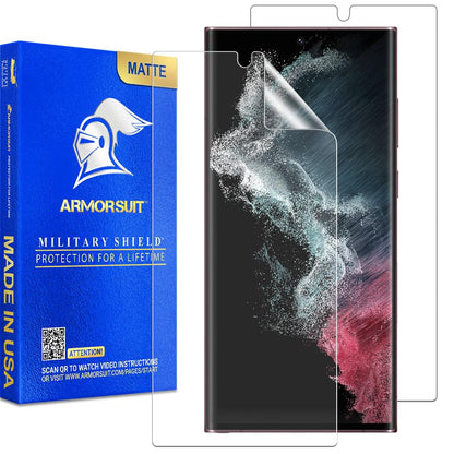 ArmorSuit 2 Pack for Samsung Galaxy S24 Ultra Screen Protector (6.8") Case Friendly MilitaryShield HD Clear Film - Made in USA