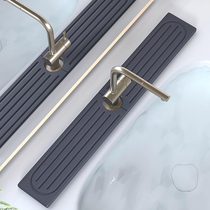 Stone Faucet Mat for Kitchen Sink, Water Absorbing Sink Water Splash Guard