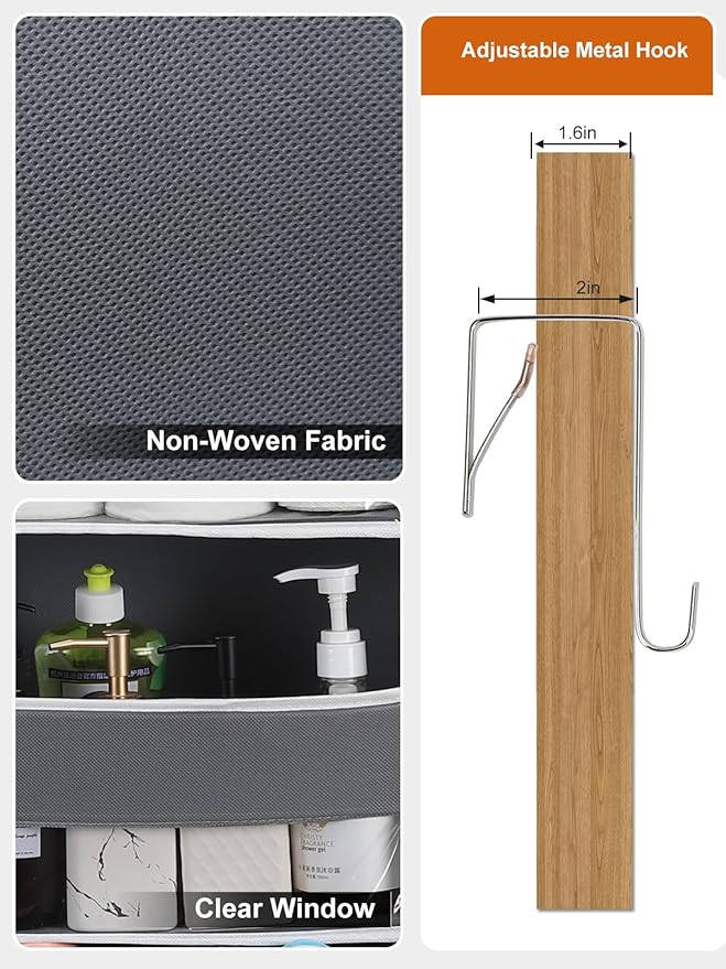 2 Pack Over the Door Organizer
