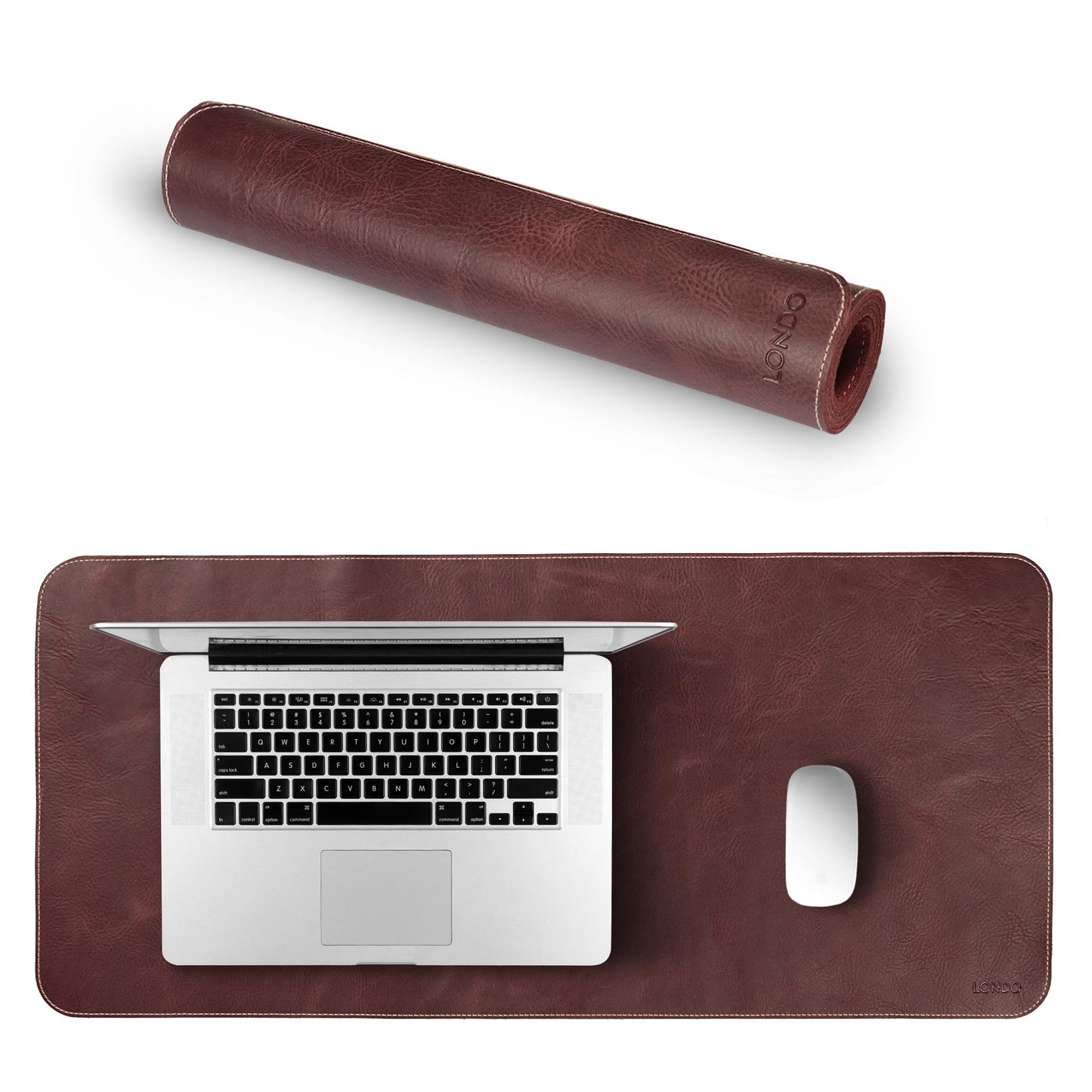 Londo Genuine Leather Extended Mouse Pad - 74x33.5cm Desk Mat - Smooth & Non-Slip Surface