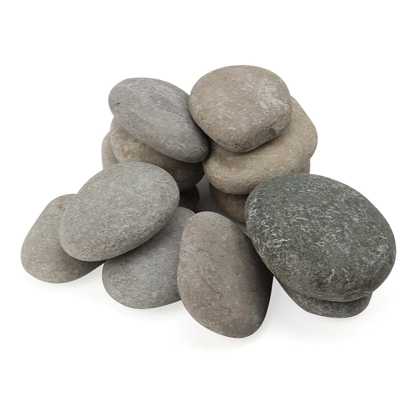 SHEUTSAN 12 PCS 3-4 Inch River Painting Rocks, Crafts Stones, Flat Rocks, Smooth Painting Stone for DIY Project, Hand Crafts