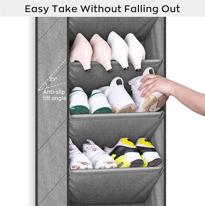 SLEEPING LAMB Over The Door Shoe Organizer