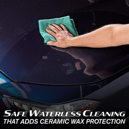 Turtle Wax Hybrid Solutions Ceramic 3-in-1 Detailer, Waterless Car Detailing Spray, 500ml, Pack of 1, Fruity Scent, Acts as a Car Wash, Ceramic Polish and Wax, Leaving a Long Lasting Shine