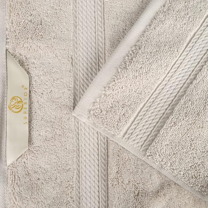 SUPERIOR Egyptian Cotton Pile Hand Towel Set of 4, Ultra Soft Luxury Towels