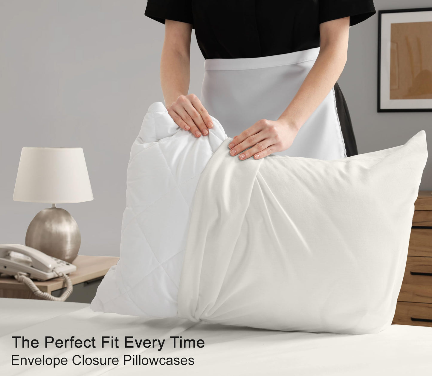 RUVANTI 100% Cotton Percale Sheets Queen Size – Crisp Cooling Bed Sheets for Hot Sleepers, Deep Pocket 16”, Soft Breathable & Durable Hotel-Style 4 Piece Set, Ivory