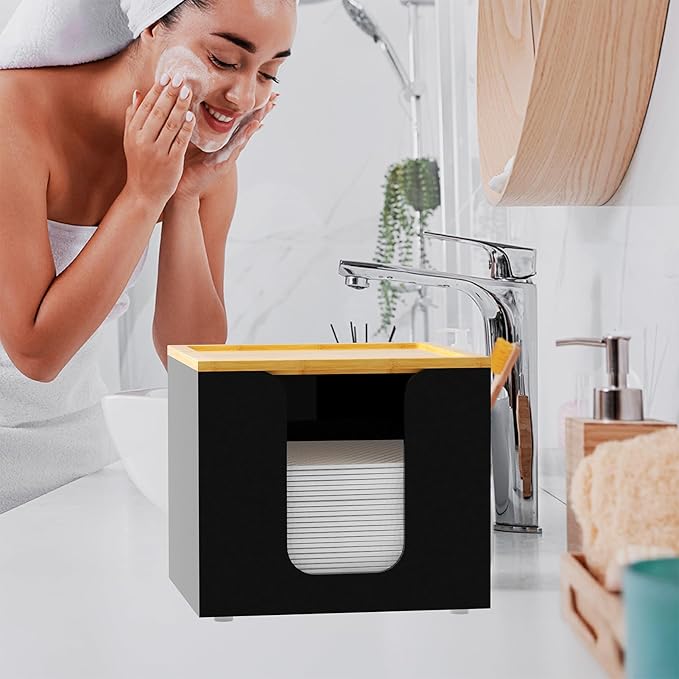 VITVITI Disposable Face Towel Holder Box, Acrylic Facial Towel Container