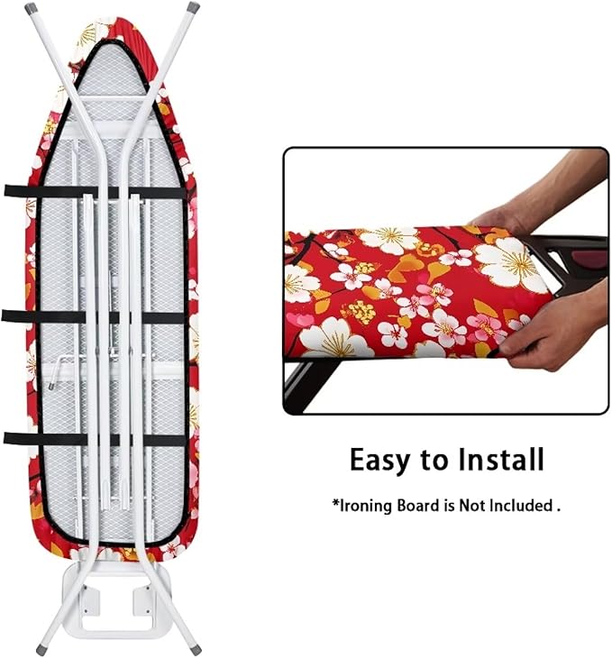 Ironing Board Cover, Flower Pretective Covers 15 x 54 Heavy Duty Iron Board