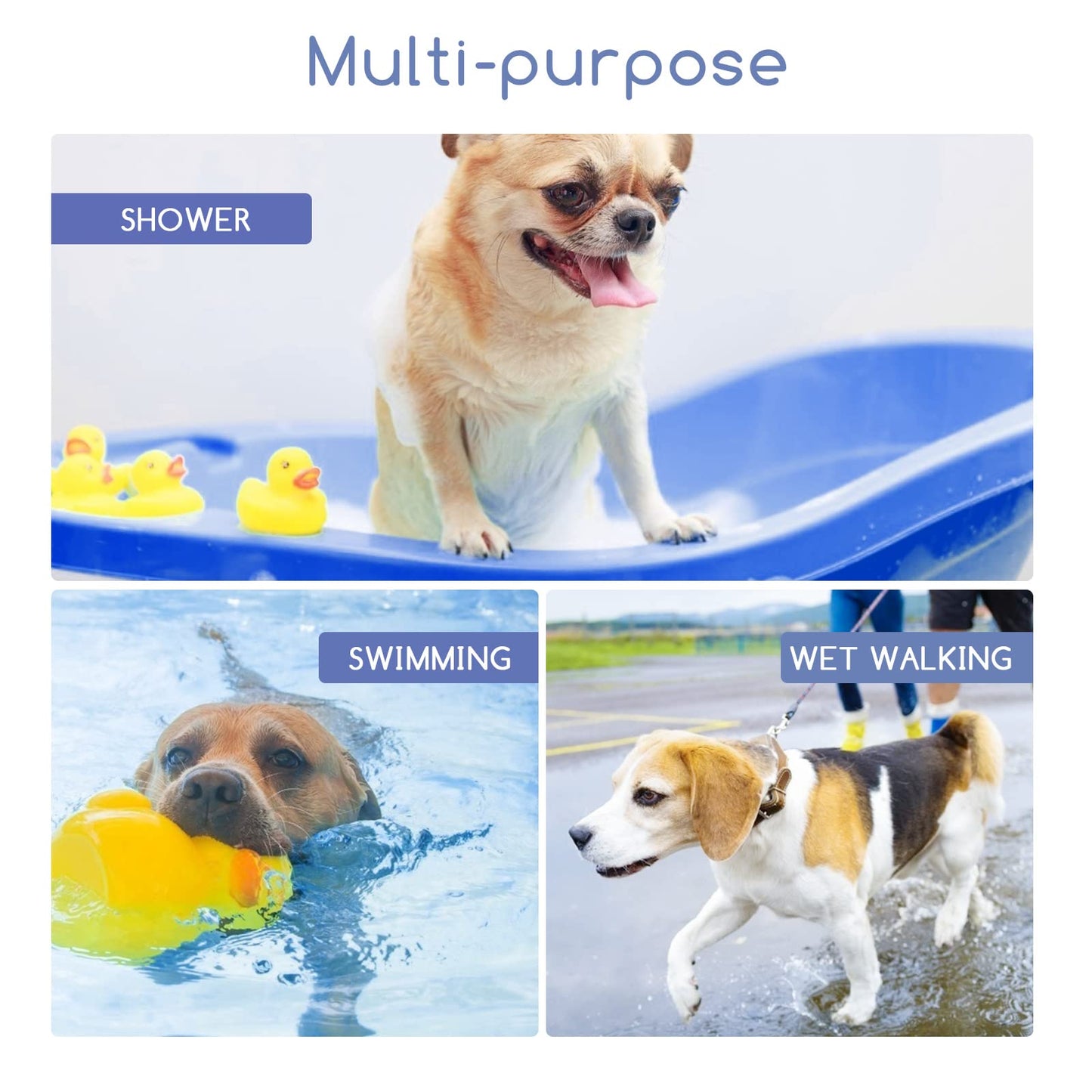 Nobleza Dog Bathrobe XL Dog Drying Coat Dogs Towel Robe Pet Dressing Gown Super Absorbent Pet Bathrobe Puppy Towelling Robe Fast Drying Adjustable Pets Towel for Extra Large Dogs Cat Blue