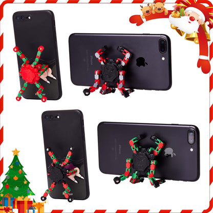Gokeey Christmas Fidget Toys Transformable Fidget Spinners for Kids and Adults, Stress Relief Sensory Toys for Boys and Girls Fingertip Gyros for ADHD Autism for Kids Birthday Gifts