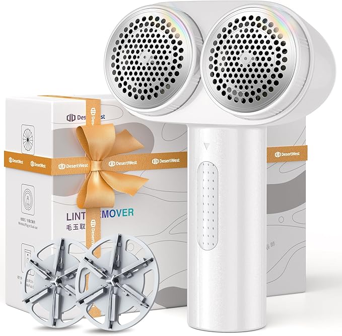 DesertWest Fabric Shaver, 2025 Flagship 3000mah Rechargable Lint Remover