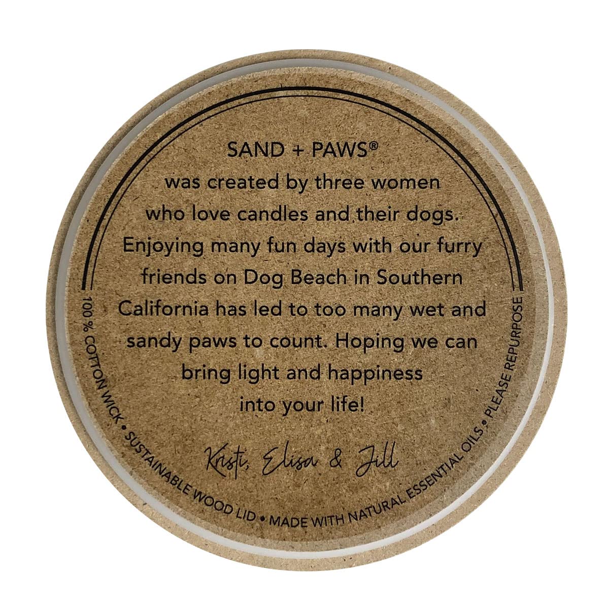 Sand + Paws Scented Candle - Newport - Additional Scents and Sizes –Luxurious Air Freshening Jar Candles Neutralize pet Odors and Enhance Home décor – 100% Cotton Lead-Free Wicks - 12 oz
