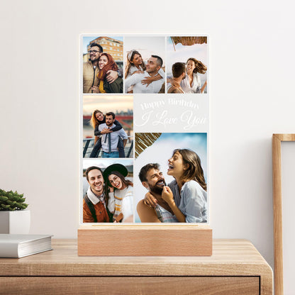 KoxSmar Custom Picture Frame, Personalized Photo Frame, Customized Picture Frames, Personalized Valentines Day Gifts for Her Him Women Men Girlfriend Boyfriend Mom Dad Couple Baby Kid Family Pet
