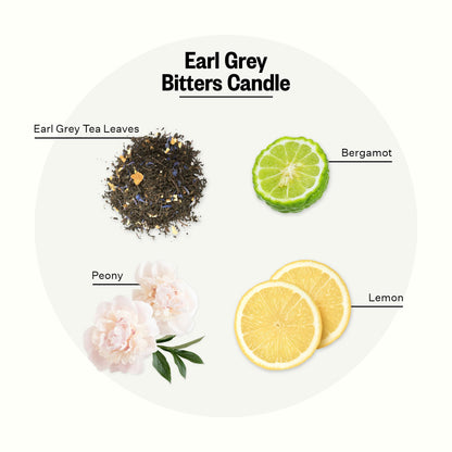 Apotheke 3-Wick Scented Candles for Home, Earl Grey Bitters - 26 oz Soy Wax Aromatherapy Jar Candle Gift for Women - Long-Lasting Fragrance with Perfume-Grade Essential Oils - Bergamot, Peony & Lemon