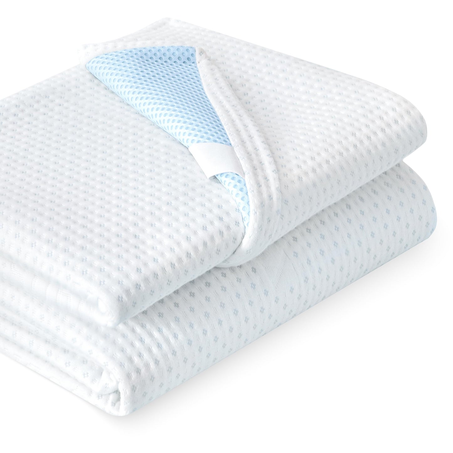 Subrtex Mattress Topper Cover (Only Cover) Mattress Protector Bedding Rayon Made from Bamboo Removable Mattress Encasement Mattress Cover with Zipper (2 Inch, White, Queen)