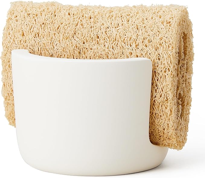 Diatomite Sponge Holder for Kitchen Sink Counter, Quick Drying, Fast Water