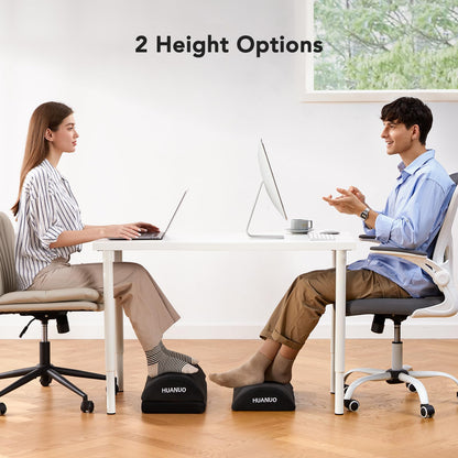 HUANUO Footrest, Under Desk Foot Rest, Foot Stool Under Desk, Ergonomic Foot Rest for Office, Home, Travel