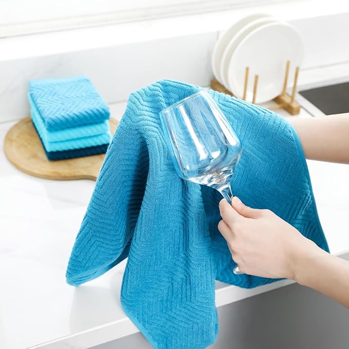 100% Cotton Kitchen Towels and Dishcloths Set