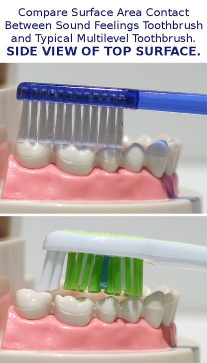 Sound Feelings Toothbrush - Basic, MEDIUM, 4-Pack, Adult