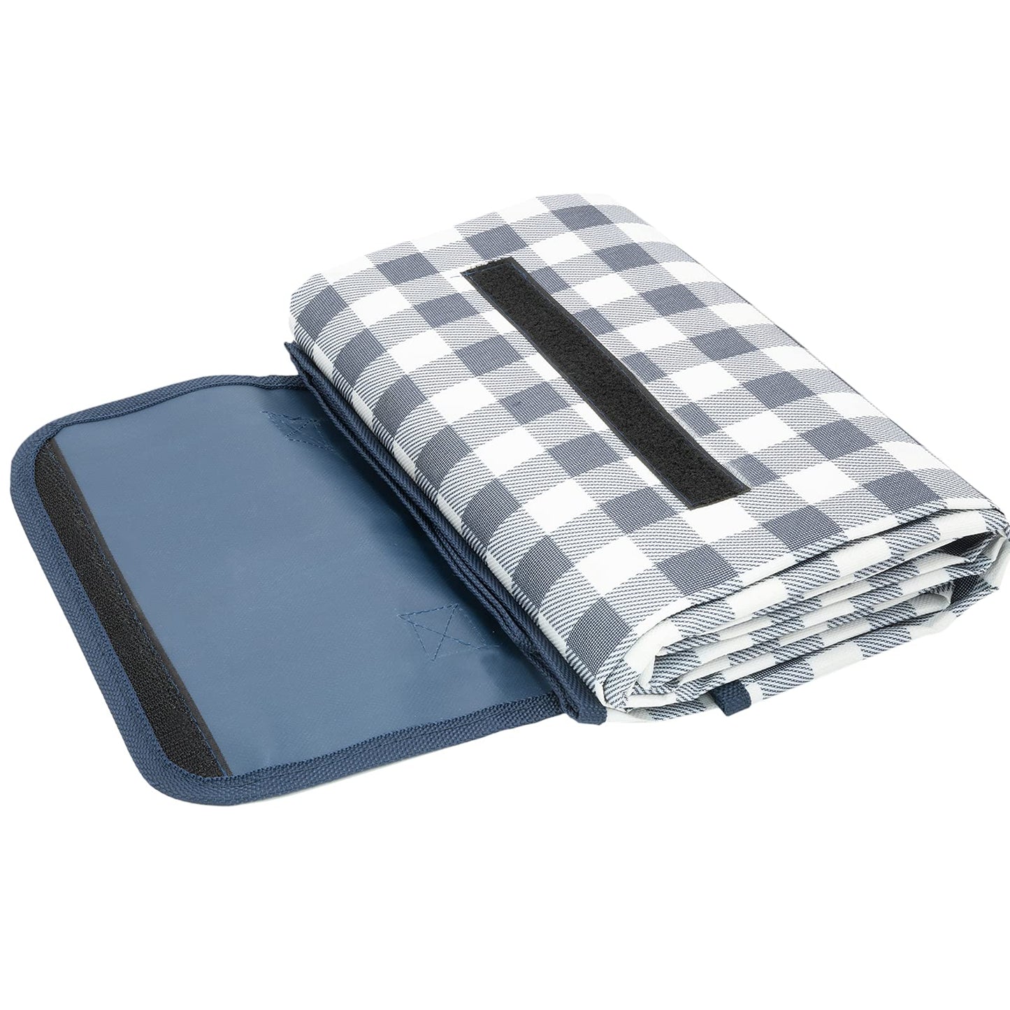 Pelle & Sol Picnic Blanket Waterproof, 200x140CM Foldable Picnic Mat - Outdoor Beach Blanket - Slip Resistant w/Carrying Handle - Sandproof & Washable Beach Mat for Garden, Hiking, Camping
