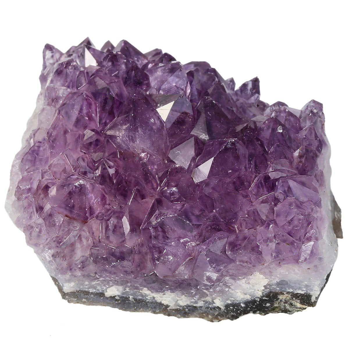 mookaitedecor Natural Amethyst Crystal Cluster Specimen Stone for Crystals Healing Reiki Home Decoration(0.44-0.66 LB)