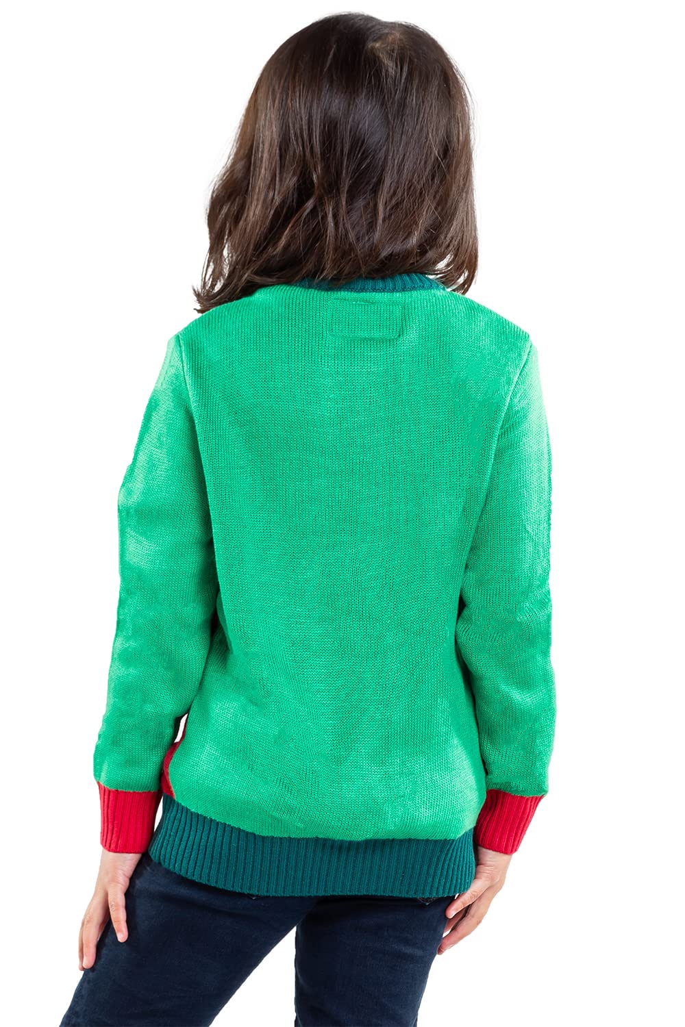 Tipsy Elves Christmas Sweaters for Kids - Children's Cute and Tacky Ugly Pullovers for Boys and Girls Youth Holiday Knitwear - Youth Red Little Present Christmas Sweater Size Medium
