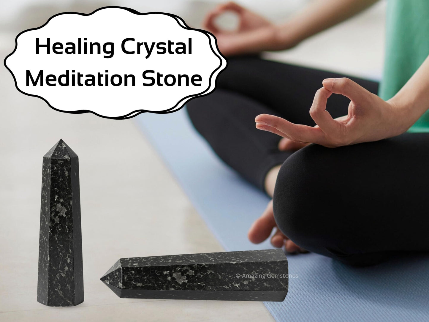Amazing Gemstone Nuummite Crystal Towers ~ Natural Healing Crystal Point Obelisk for Reiki Healing and Crystal Grid (2" to 3" INCH)