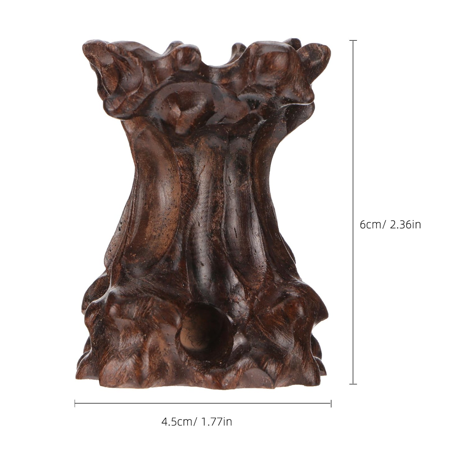 DOITOOL Wooden Sphere Stands for Display Crystal, Crystal Ball Holder Decorative Ball Display Stand Stone Rock Holder for Gemstone Sphere Globe Stone Home Decor