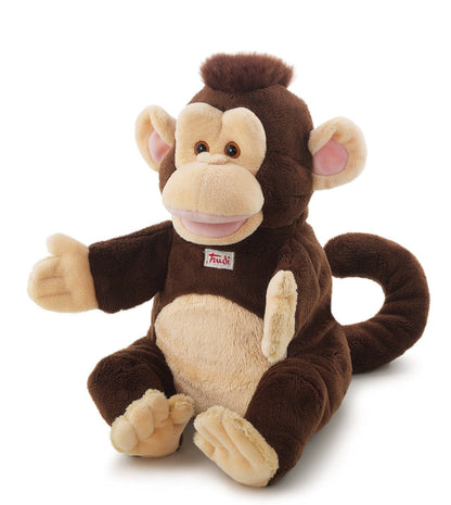 Monkey Puppet Trudi | Plush puppets and marionettes for Trudi theatre. Game for children. Tell and create stories. Decorative plush. | 15x21x20cm size S | Puppets | model 29967