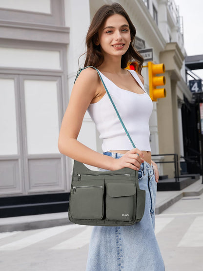 CLUCI Travel Purses for Women, Waterproof Nylon Crossbody Bags for Woman Trendy, Anti Theft Shoulder Handbags for Ladies