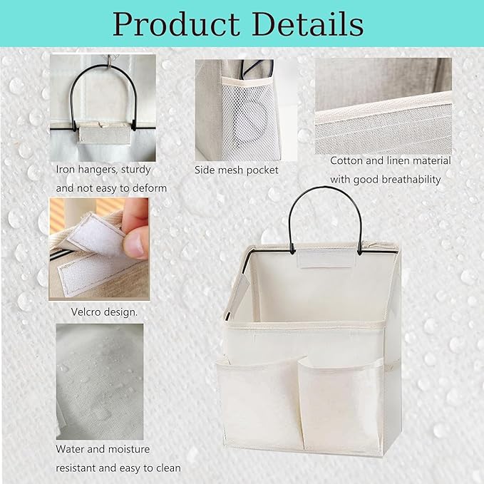 4pcs Wall Hanging Storage Bag, Wall Hanging Organizer bags