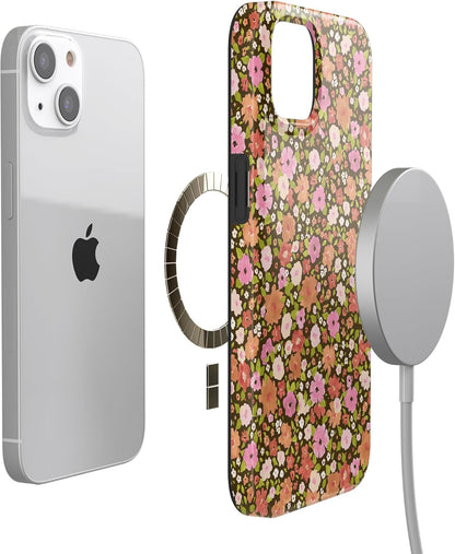 Casely iPhone 13 Case | Field of Flowers | Pastel Floral | Compatible with MagSafe | Classic Ultra Slim Design