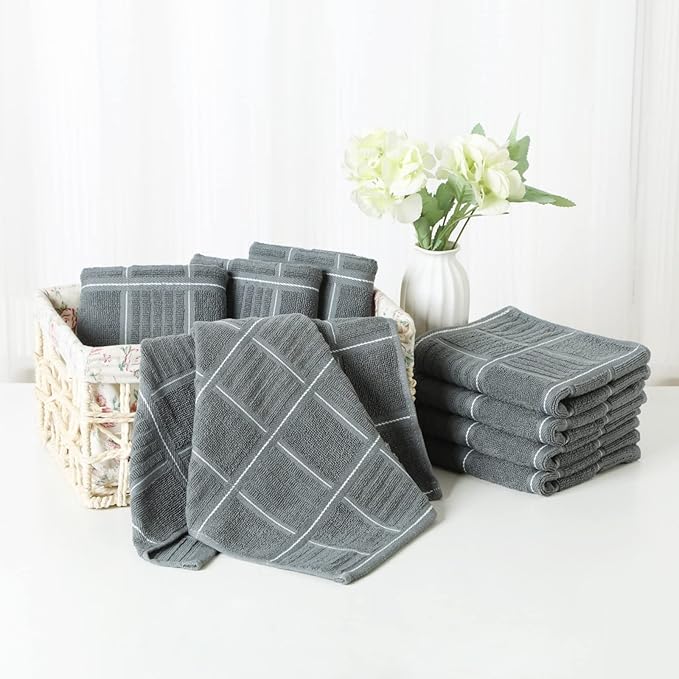 Glynniss Kitchen Towels and Dishcloths Set, Dish Towels and Dish Rags