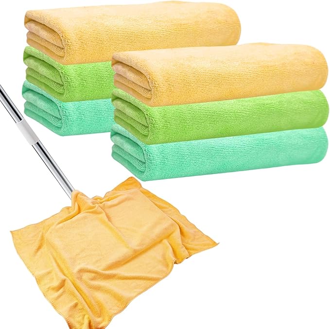 6 Pcs Extra Large Microfiber Cleaning Cloth, Microfiber Towels