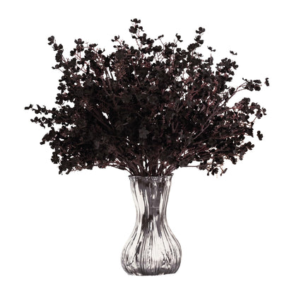 Yastouay Black Artificial Flowers 10 Pcs Fake Flowers Babys Breath Flowers Artificial Bulk, Silk Faux Flowers Stems Decor for Party Wedding Bouquets DIY Home Garden Decor