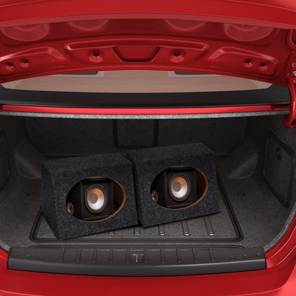 BBTO 2 Pcs Angled Style Car Audio Speaker Box 6x9 Speaker Boxes Car Audio Enclosures Sturdy Constructed Truck Speaker Box for Home Vehicle Subwoofer Sound Supplies(8.25 x 5 x 12 Inch)