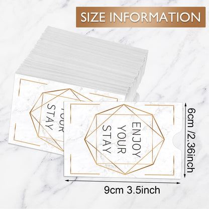 Qeeenar 2000 Pcs Envelopes Hotel Key Card Holder Sleeves Credit Sleeve Gift Holders Hotel Key Card Packet Keycard Envelope Sleeve for Business Office 2.4 x 3.5 Inch(Elegant)