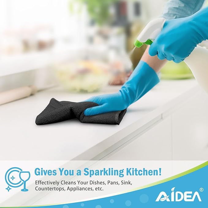 AIDEA Microfiber Cleaning Cloth-24PK, Soft Microfiber Towels