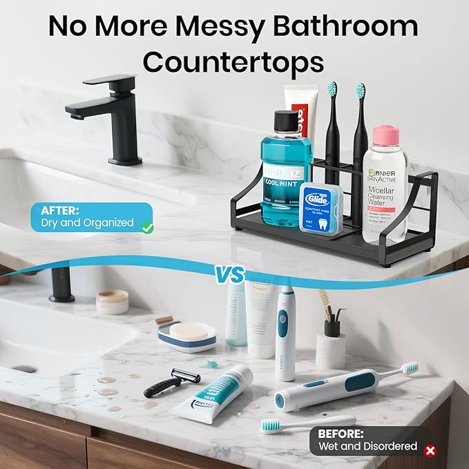 BOTEMY Toothbrush Holder with Instant Drying Stone