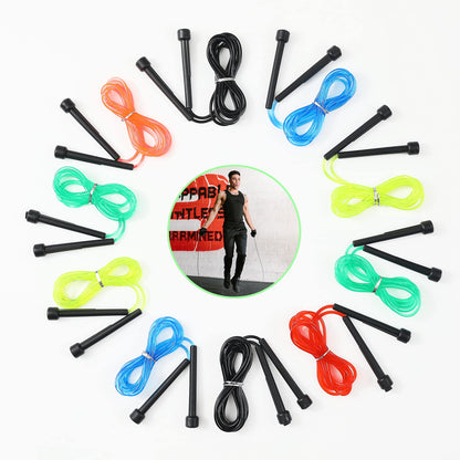 10 Pack PVC Jump Rope for Cardio Fitness - Versatile Adjustable Skipping Rope for Women Men Kids, Speed Jump Rope for Exercise,9 Feet