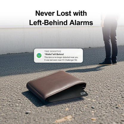 ZCJ Wallet Tracker Card, Compatible with Find My App(iOS Only), for Luggage Tag, Purse, Passport,Key,IP67 Waterproof,Slim Smart Bluetooth Tracking Tag with Key Chain Hole (Recharge Version -1 Pack)