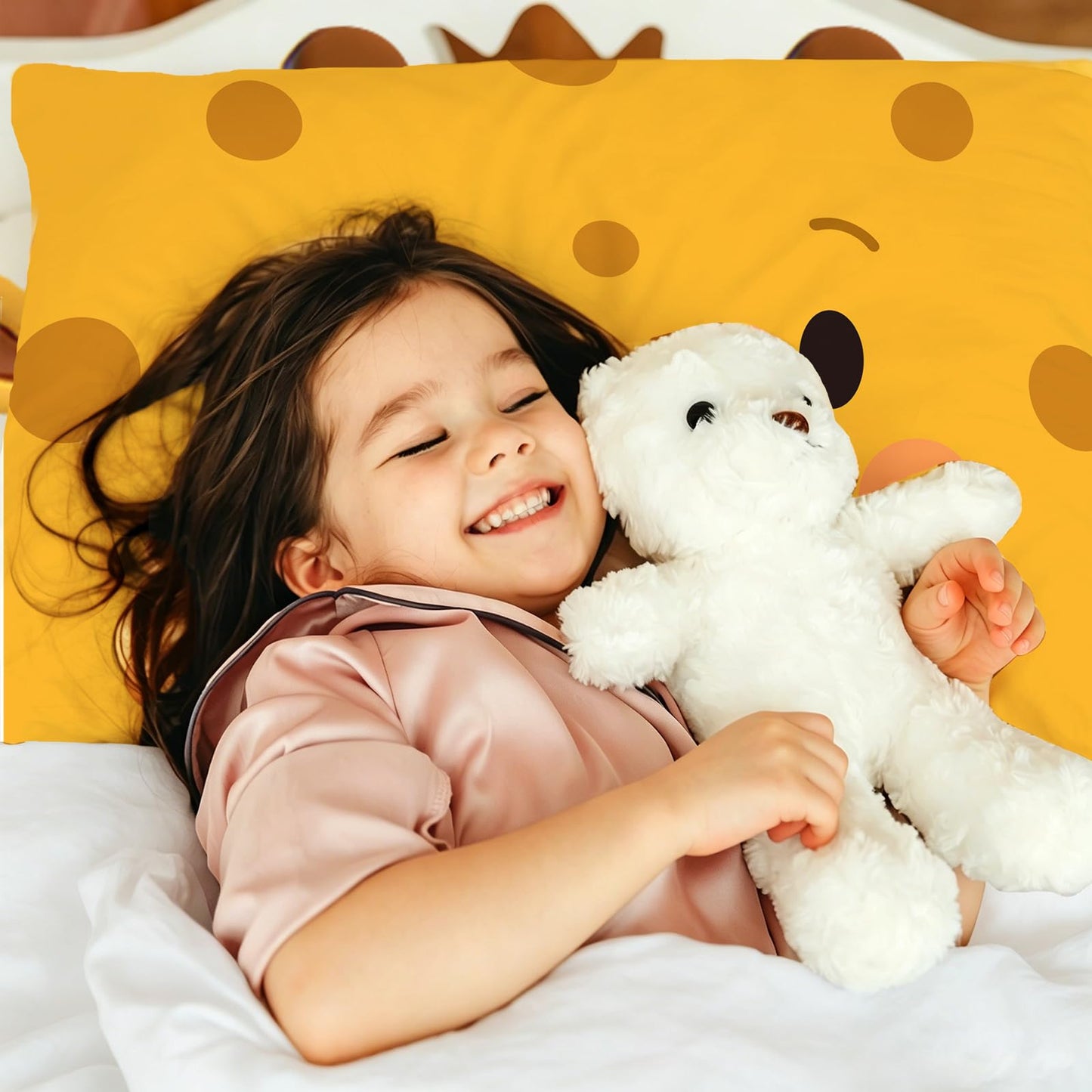 MUSOLEI Cute Animal Fitted Sheets Twin Animal Sheets Set Girls Sheet Set Jungle Sheet Deer Bedsheet Fox BedSheet Rabbit bedsheets for Kids (Twin)