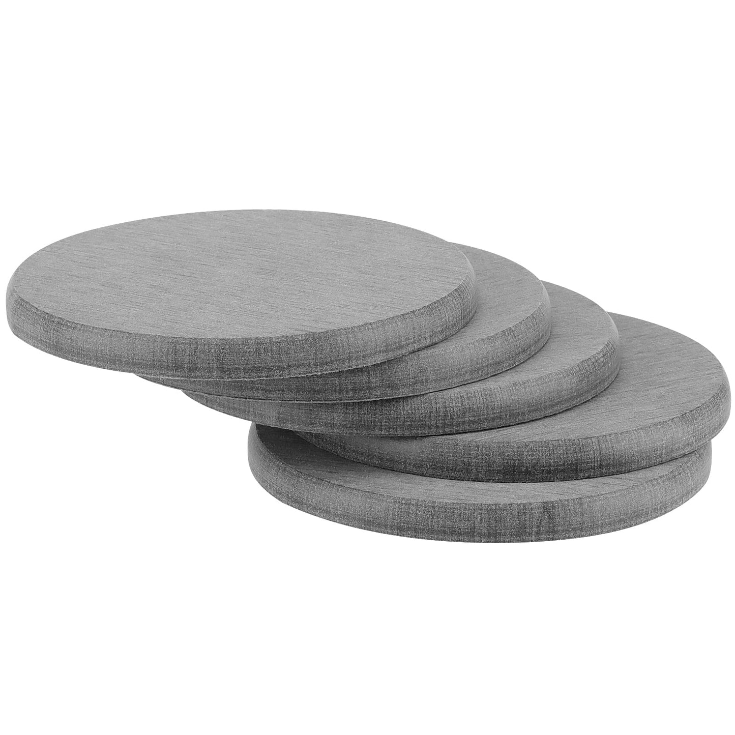 ZEONHAK 4 Inch Diatomaceous Earth Coaster Set of 12, Instant Dry Diatomite Drink Coasters, Round Absorbent Coaster, for Kitchen Drinks Plants Fast Water Absorption, W10 x D10 x H0.8 cm, Cloud Gray