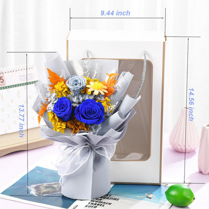 lovenfold Flowers for Delivery,Preserved Flowers Bouquets,Purple Rose Bouquets That Last 1-3 Years,Birthday Flowers Gifts for Women Mom Grandma Wife Friends
