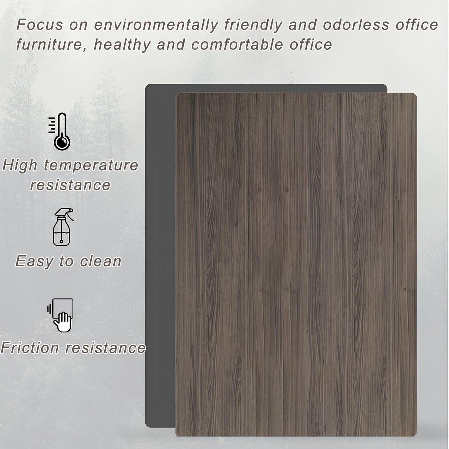 Modern L Shaped Executive Office Desk with Drawers and Storage, Wood Computer Desk for Home Office Furniture Setup, Management Table for Workplace or Farmhouse Office Style(B-Left, L1.8M/71IN)