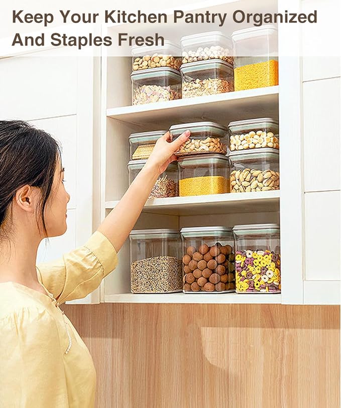 4 Pcs Large Pop Airtight Food Storage Containers Set