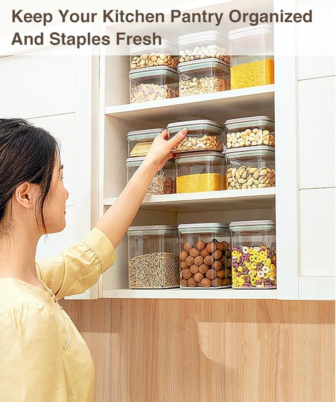 Large Pop Airtight Food Storage Containers Set