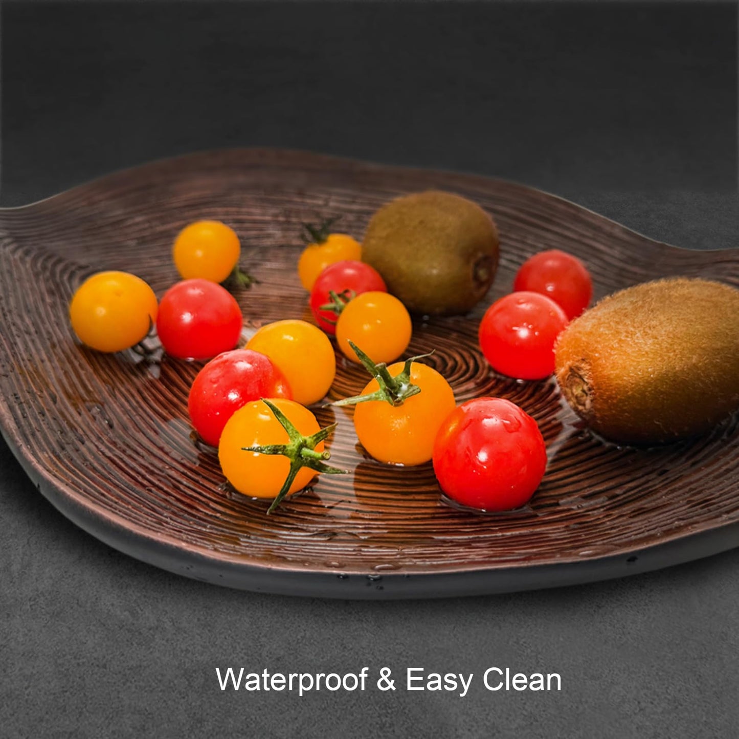 NETRCRHOM 15" Fruit Bowl for Kitchen Counter, Large Bohemian Decorative Bowls for Coffee Tables, Dining Room Home Decor, Farmhouse Centerpiece Serving Tray for Candy, Snacks
